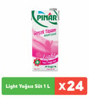 Pınar Light Yağsız Süt 1 L x 24 Adet