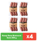 Pınar Kasap Dana Bratwurst Sosis 255 g x 4 adet