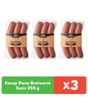 Pınar Kasap Dana Bratwurst Sosis 255 g x 3 adet