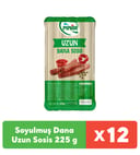 Pınar Soyulmuş Dana Uzun Sosis 225 g x 12 Adet