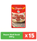 Doyum Dilimli Hindi Isıl İşlem Görmüş Sucuk 250 g x 15 Adet