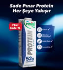 Pınar Sade Protein Süt 1L, 52g Protein, Laktozsuz