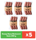 Pınar Kasap Dana Bratwurst Sosis 255 g x 5 adet