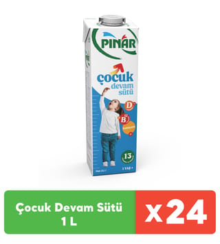 Pınar Çocuk Devam Sütü 1 L x 24 Adet