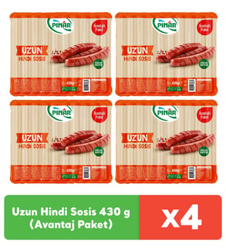 Pınar Uzun Hindi Sosis 430 g x 4 adet