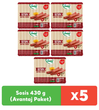 Pınar Dana Sosis 430 g (Avantaj Paket) x 5 adet