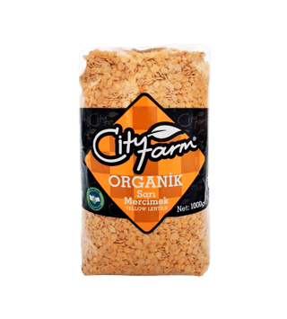 City Farm Organik Sarı Mercimek 1000 g