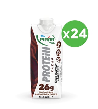 Pınar Kakaolu Protein Süt 500 ml x 24 Adet