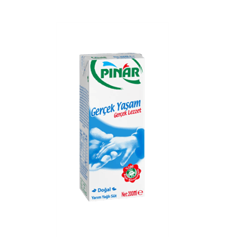 Pınar Yarım Yağlı Süt 200 ml