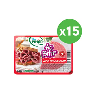 Pınar Aç Bitir Dana Macar Salam 60 g x 15 Adet
