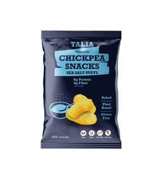 Talia Snacks Fırınlanmış Nohut Cipsi  Deniz Tuzlu 55 g
