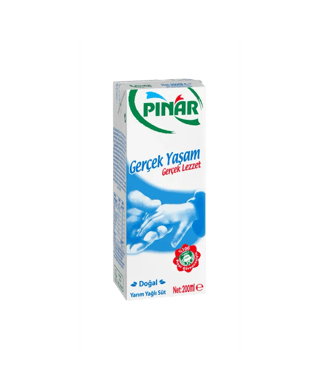 Pınar Yarım Yağlı Süt 200 ml