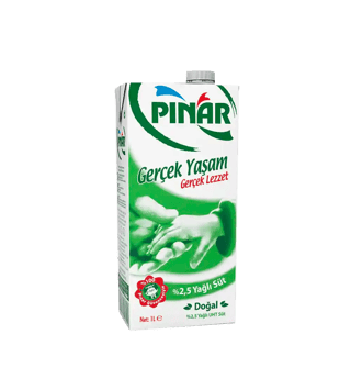 Pınar %2.5 Yağlı Süt 1 L