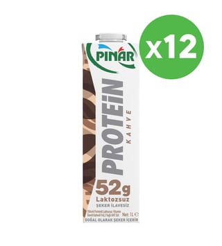 Pınar Protein Kahveli 1 L x 12 Adet