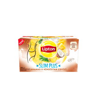 Lipton Slim Plus Ananas & Hindistan Cevizi 20'li Bardak Poşet 34 g