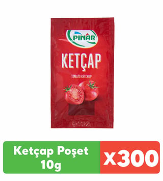 Pınar Ketçap Poşet 10 g x 300 Adet 