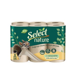 Select Nature Doğa Dostu 6’lı Kağıt Havlu 3 Katlı