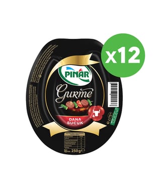 Pınar Gurme Dana Sucuk 250 g  x 12 Adet