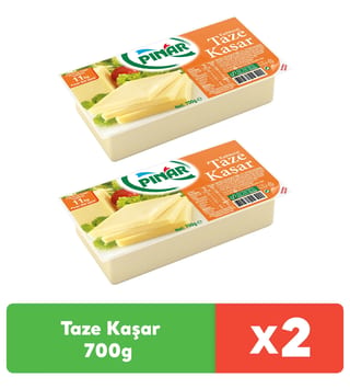 Pınar Taze Kaşar 700g x 2 adet