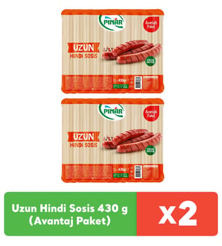 Pınar Uzun Hindi Sosis 430 g x 2 adet