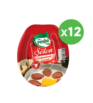Pınar Şölen Dana Sucuk 180 g x 12 Adet