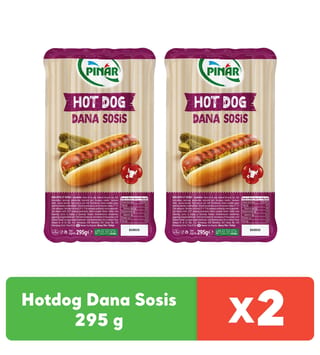 Pınar Hotdog Dana Sosis 295 g x 2 adet