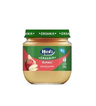 Hero Baby Organik Elmalı Kavanoz Mama 120 gr