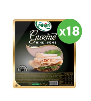 Pınar Gurme Hindi Füme 150g x 18 Adet
