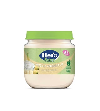 Hero Baby Muzlu Yoğurtlu Kavanoz Mama 120 gr