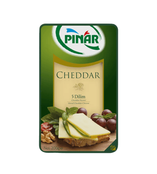 Pınar Cheddar Dilimli Peynir 200 g
