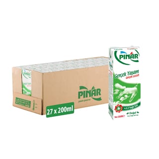 Pınar Yağlı Süt 200 ml x 27 Adet