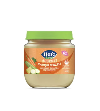 Hero Baby Gourmet Kabaklı Pirinçli Kavanoz Mama 120 gr