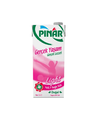 Pınar Light Yağsız Süt 1 L