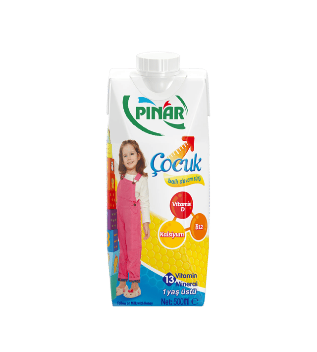 Pınar Çocuk Devam Sütü Ballı 500 ml