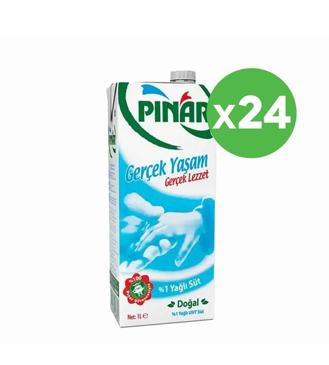 Pınar %1 Yağlı Süt 1 L x 24 Adet