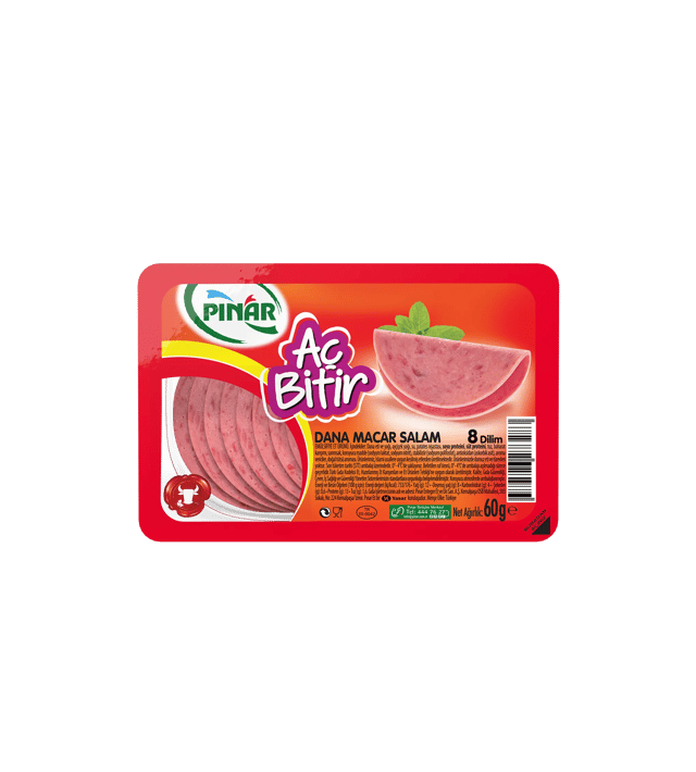 Pınar Aç Bitir Dana Macar Salam 60 g