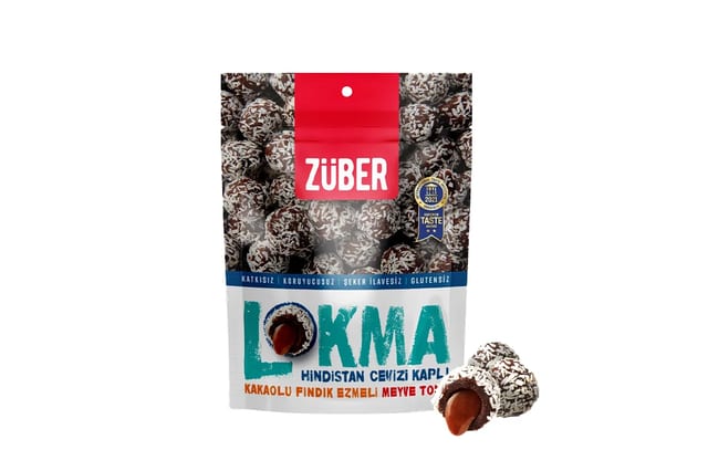 Züber Lokma Hindistan Cevizi Kaplı Meyve Topu 96 g