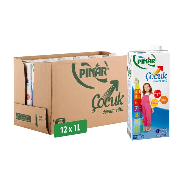 Pınar Çocuk Devam Süt 1L x 12 Adet