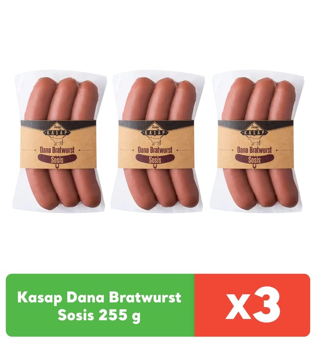 Pınar Kasap Dana Bratwurst Sosis 255 g x 3 adet