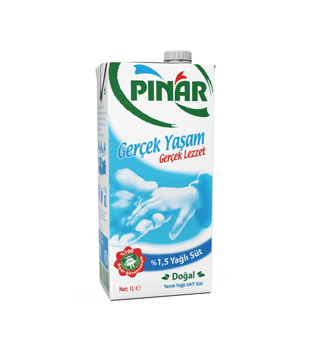 Pınar Yarım Yağlı Süt 1 L