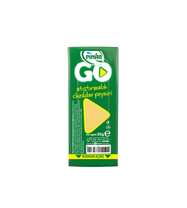 Pınar Go Atıştırmalık Cheddar Peynir 20 g