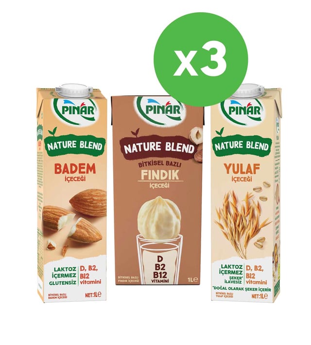  Nature Blend Bitkisel Bazlı İçecek Seti 3x1lt x 3 Adet