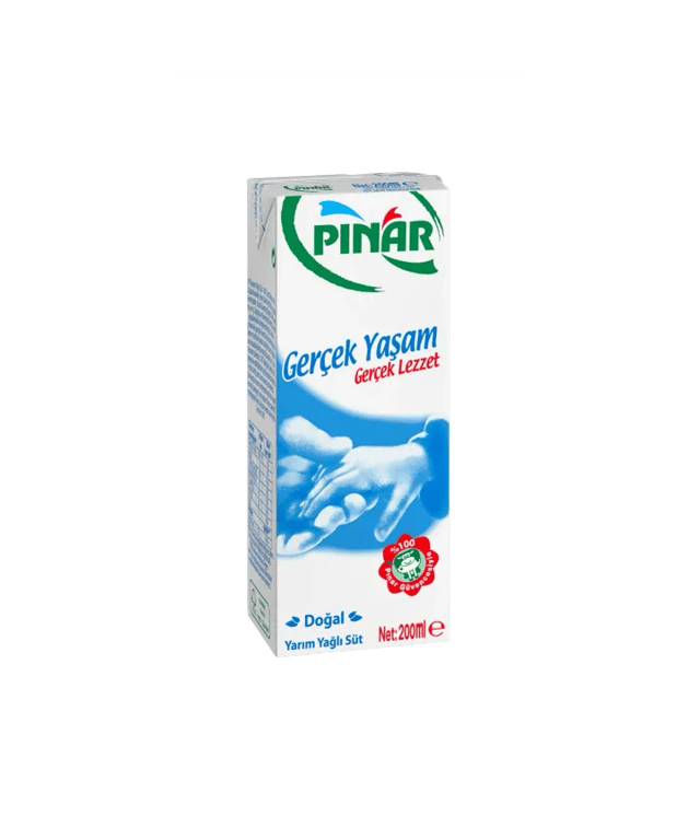 Pınar Yarım Yağlı Süt 200 ml
