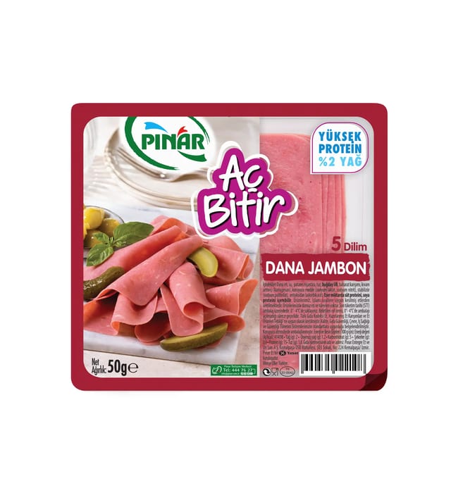 Pınar Aç Bitir Dana Jambon 50 g