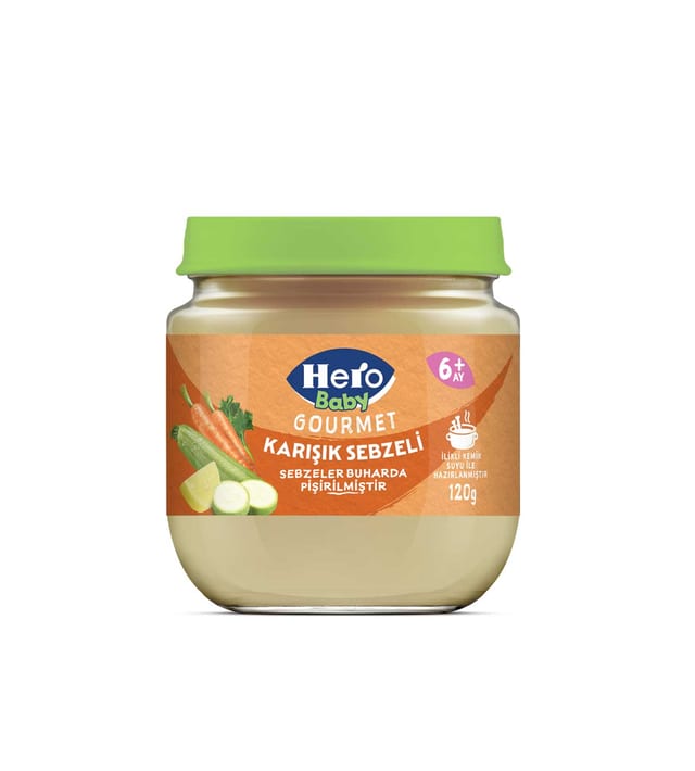 Hero Baby Gourmet Karışık Sebzeli Kavanoz Mama 120 gr