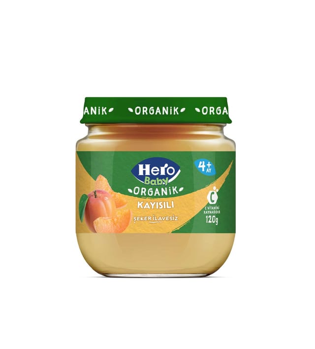 Hero Baby Organik Kayısı Kavanoz Mama 120 gr