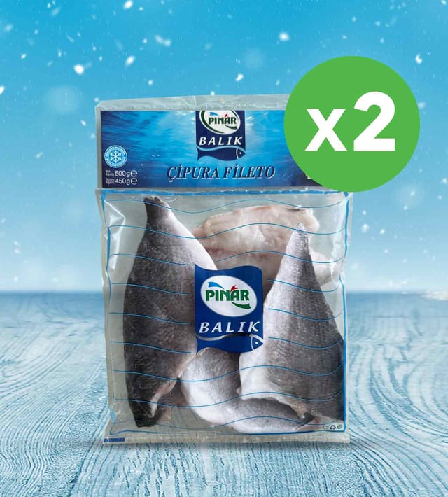 Pınar Çipura Fileto 500g x 2 Adet 