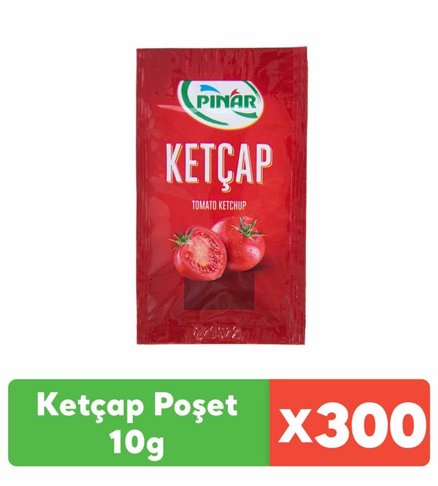 Pınar Ketçap Poşet 10 g x 300 Adet 