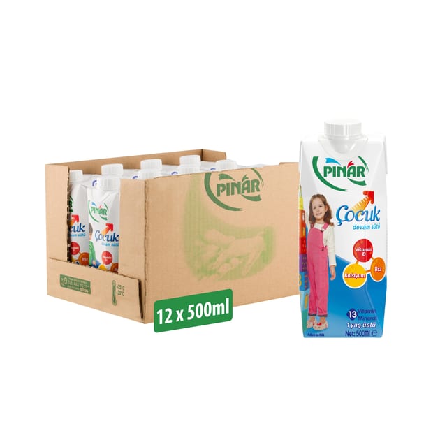 Pınar Çocuk Devam Sütü 500 ml x 12 Adet