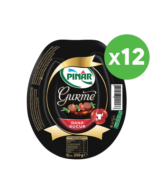 Pınar Gurme Dana Sucuk 250 g  x 12 Adet